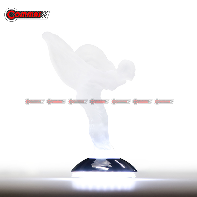 Beleuchteter LED-Kristall Spirit of Ecstasy für Rolls Royce Ghost Phantom Wraith Cullinan